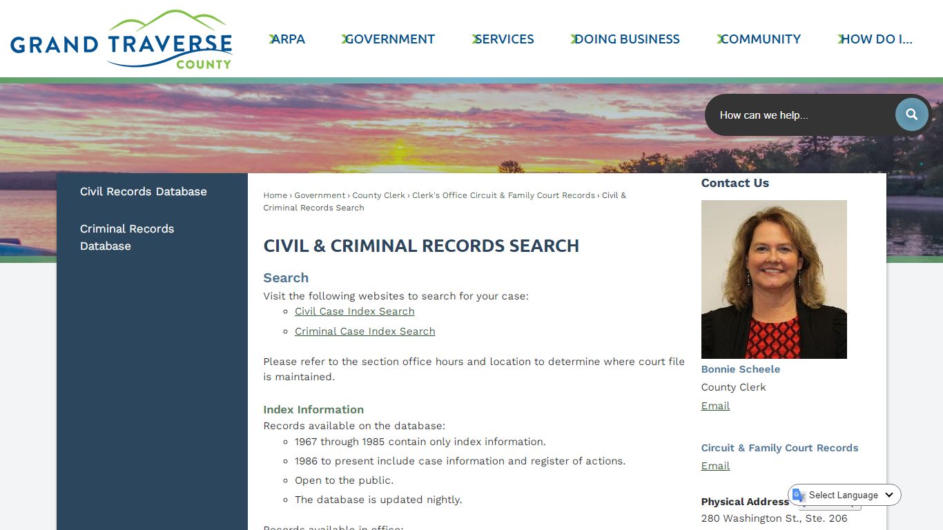 Civil & Criminal Records Search | Grand Traverse County, MI